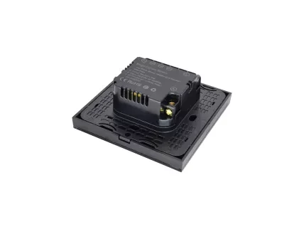 Flat Series 2 Gang Blind/Curtain Switch - Black (L+N)