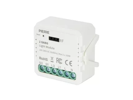 2 Gang Mini Light Module (L+N)