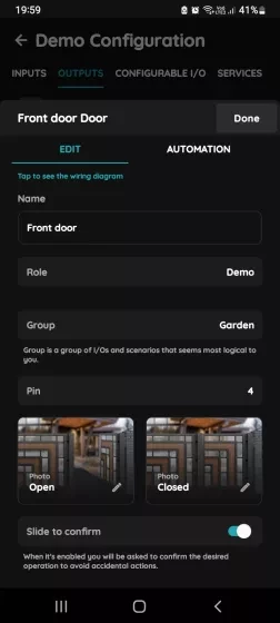 Edit Door in Partner application