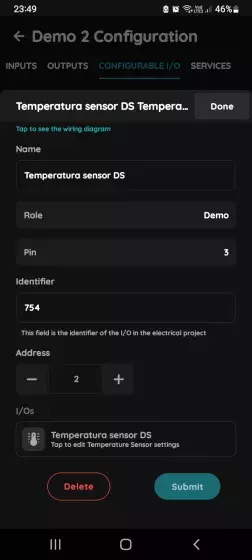 Edit Temperature sensor DS18B20