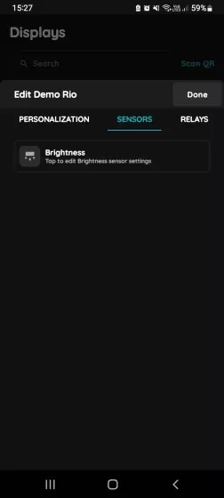 Sensors - PIERRE Display Rio 4"