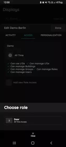 Add new Role Access - Display Berlin
