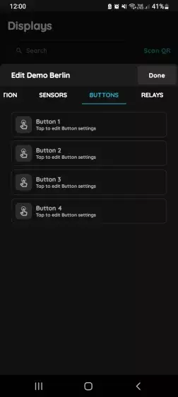 Buttons - Display PIERRE Berlin 10"