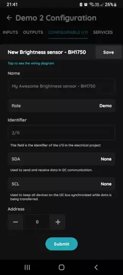 New Brightness sensor - BH1750