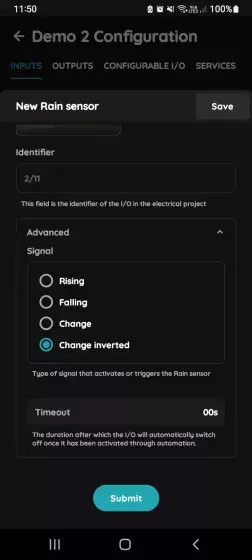 Advanced - Rain sensor