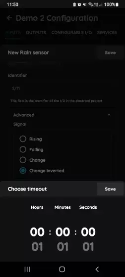Timeout - Rain sensor