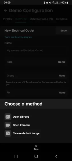 Change a photo - Electrical Outlet