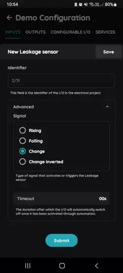 Advanced - New Leakage sensor