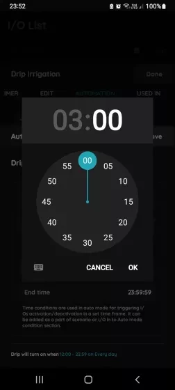 Start time and End time 