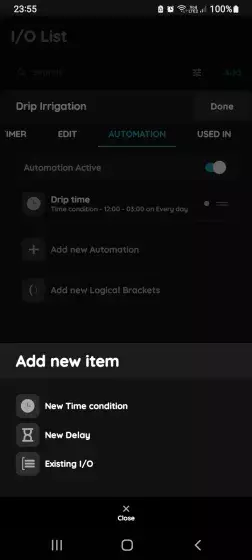 Add new item for the Irrigation