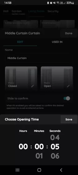 Choose Opening Time