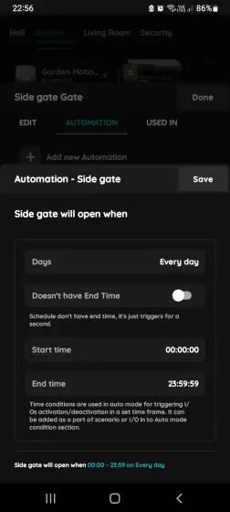 New Time Condition - Gate