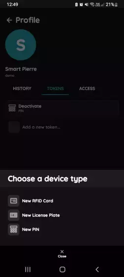 Choose a device - New Licence Plate