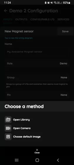 Change Photo - Magnet Contact sensor