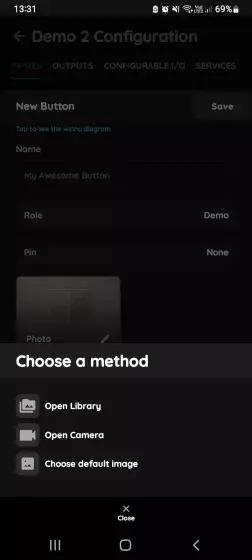Choose a picture-Button-PIERRE Partner app