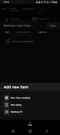 Add new item - Valve