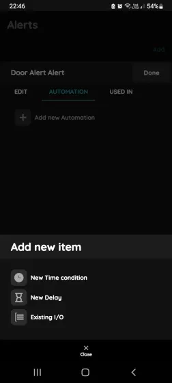 Add new item for the Alert