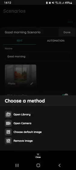 Change picture - Scenario