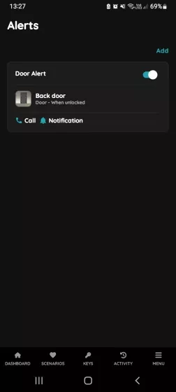 Enable/disable button - Alert