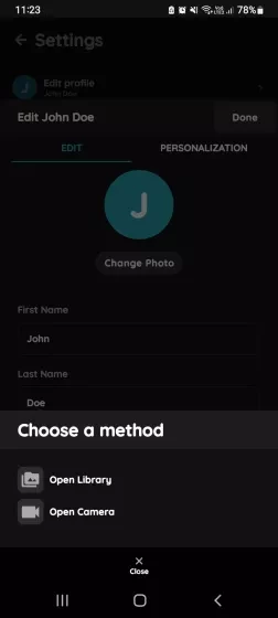 Change Your Profile photo