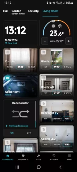 Clock on the Dashboard