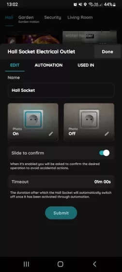 Edit, Automation, Used In - Electrical Outlet