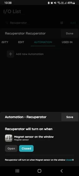 Existing I/O - Recuperators - status of added I/O