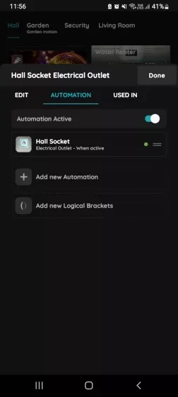 Confirm automation - Electrical outlet