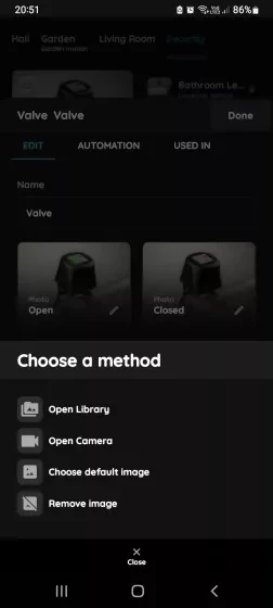 Change a photo - Valve  