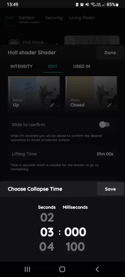 Choose Collapse Time - Shader