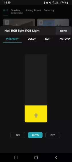 Intensity - RGB Light