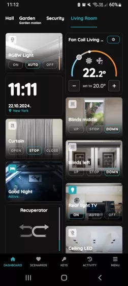 Set RGBW Light to Auto Mode