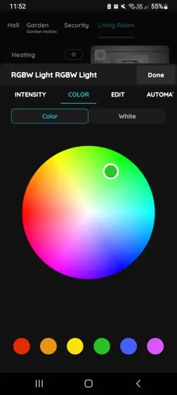 Color - RGBW Light