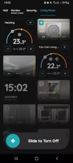 Slide to confirm - Fan