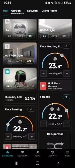 Turn the Passive heating/cooling Off