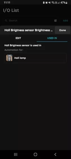 Used In - Brightness sensor