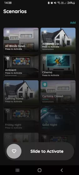 Slide to Activate Scenario