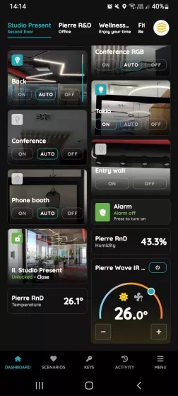 Temperature regulation - IR remote controller