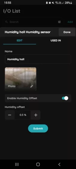 Edit Humidity sensor