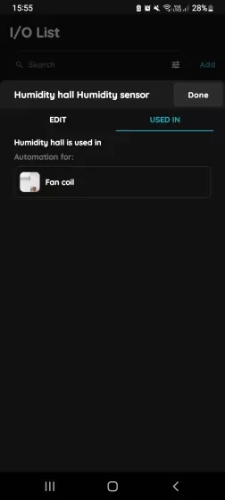 Used In - Humidity sensor