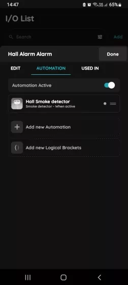 Confirm automation - Alarm based on Smoke detector