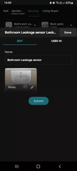 Edit Leakage sensor