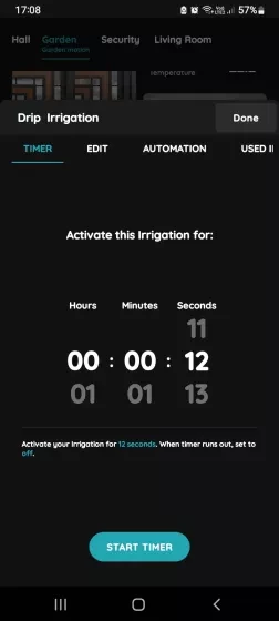 Timer, Edit, Automation, Used In - Irrigation