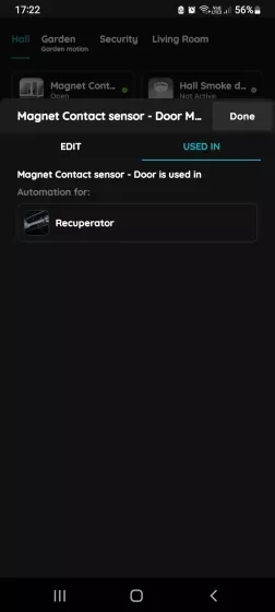 Used in - Magnet Contact sensor