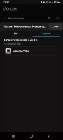 Used In - Motion sensor