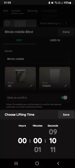 Choose Lifting Time - Curtains