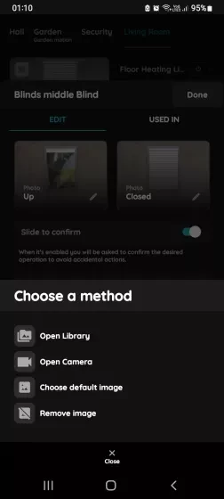 Choose a photo - Blinds