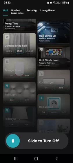 Slide to confirm - Electrical Outlet