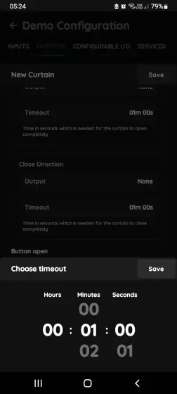 Choose Timeout - Curtain