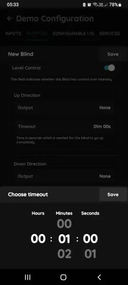 Chose timeout - Blind